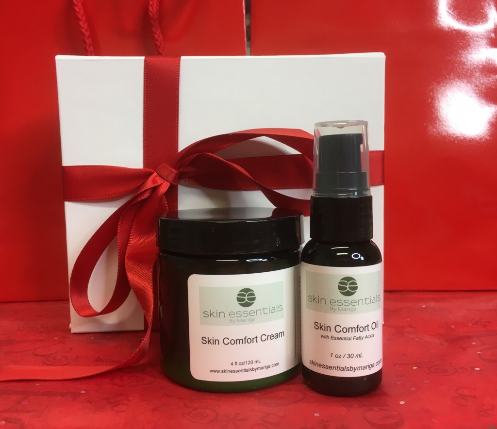 Deluxe box containing Skin Comfort Cream and Skin Comfort Oil